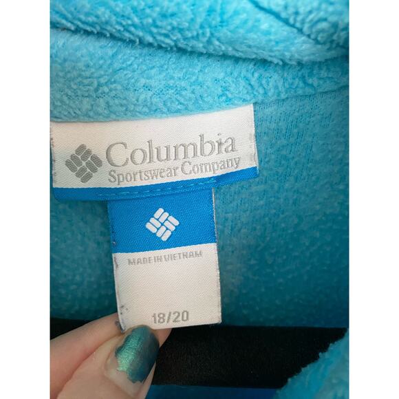 Columbia Full Zip Fleece Jacket Blue 18-20 - Picture 3 of 8